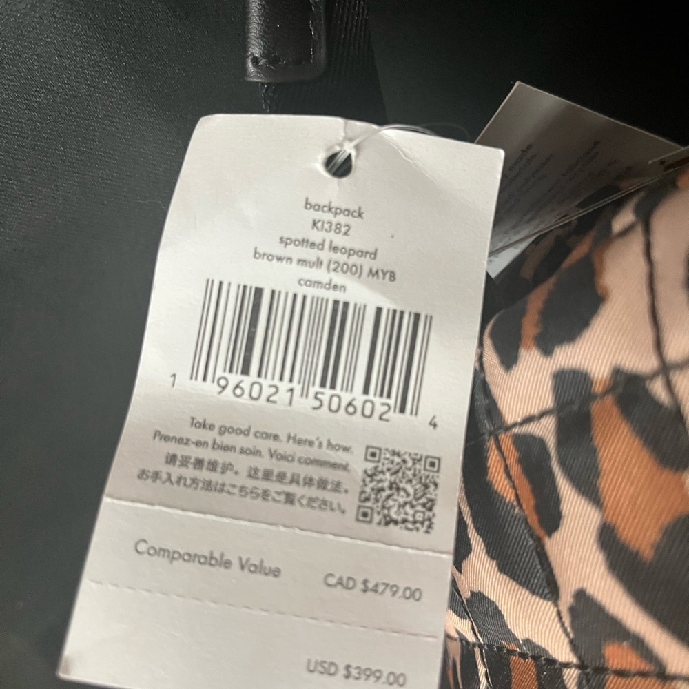 Kate Spade Spotted Leopard Backpack NWT - Picture 2 of 13